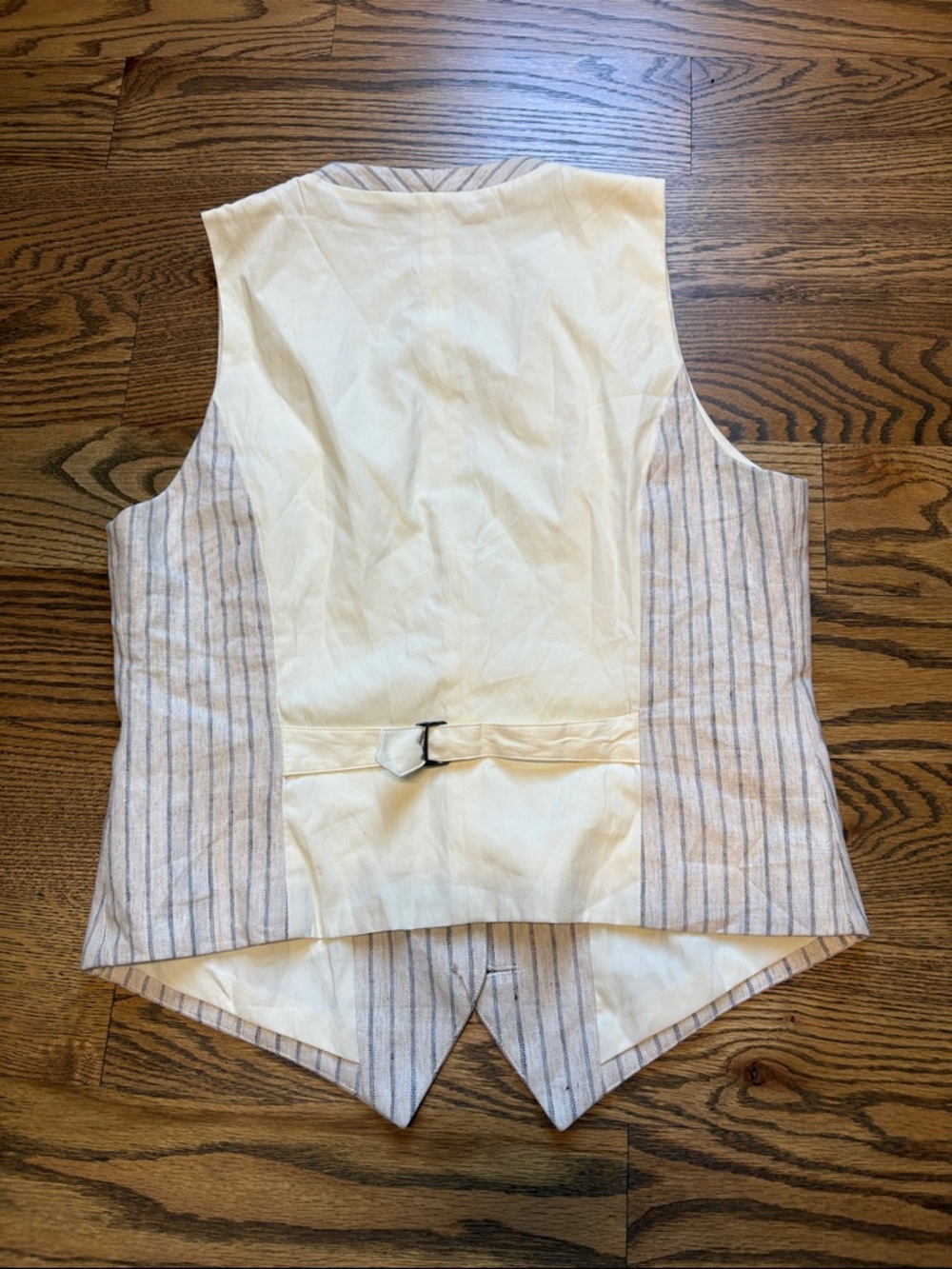 Rag & Bone Ethel Grey and Linen Striped Vest, 10 - Picture 6 of 9